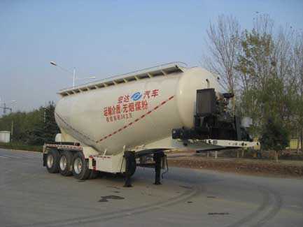 郑龙牌9.8米31.2吨3轴中密度粉粒物料运输半挂车(JYC9404GFL)