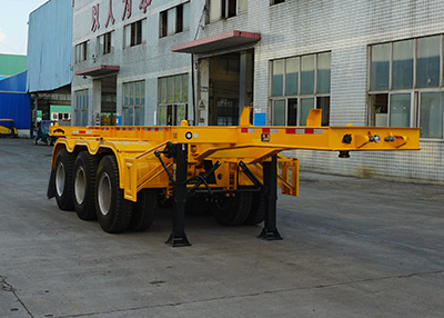 韶液牌8.5米34.7吨3轴集装箱运输半挂车(SGQ9402TJZ)