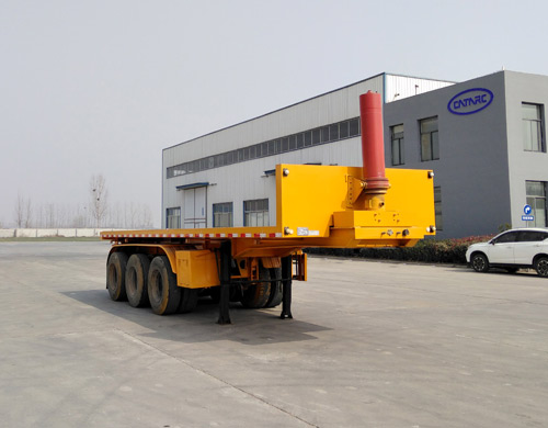 林晟实业牌9.5米32.7吨3轴平板自卸半挂车(XCD9400ZZXP)