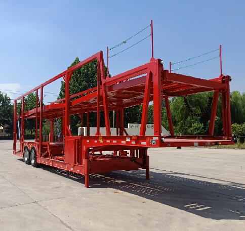 赛采埃孚克牌13.8米17吨2轴车辆运输半挂车(TGT9250TCL)