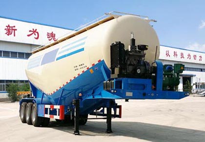 戴格牌10.8米31.7吨3轴中密度粉粒物料运输半挂车(LXG9400GFL)