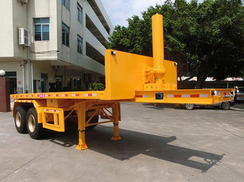 明威牌8.5米27.6吨2轴平板自卸半挂车(NHG9340ZPB)