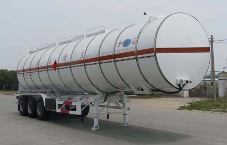 开乐牌12.6米31.5吨3轴易燃液体罐式运输半挂车(AKL9405GRYA)