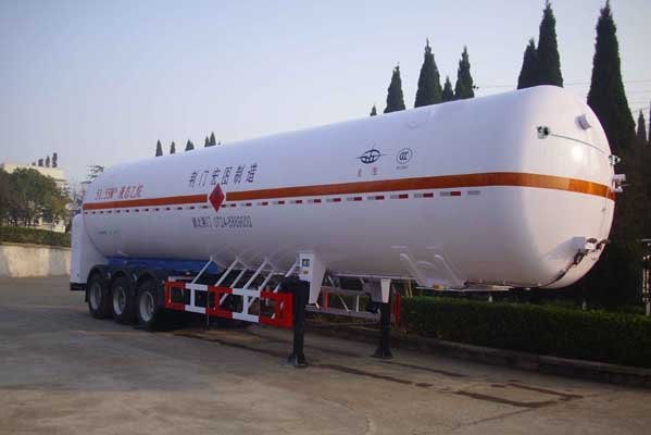 宏图牌13米25吨3轴低温液体运输半挂车(HT9406GDYB)
