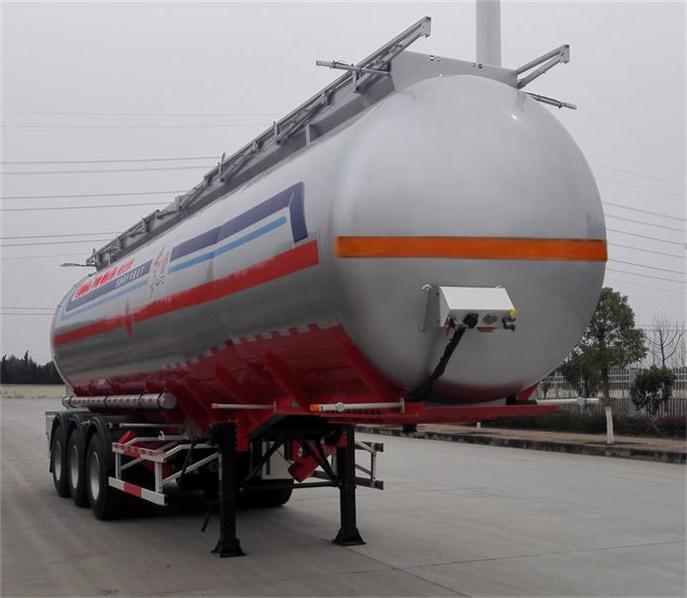 东风牌11.4米31吨3轴易燃液体罐式运输半挂车(DFZ9401GRY)