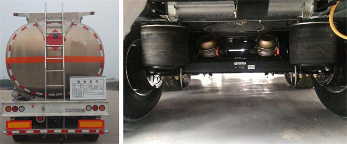 东风牌DFZ9402GRY铝合金易燃液体罐式运输半挂车公告图片