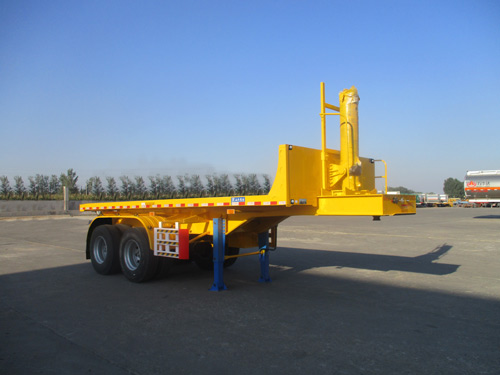 佳郓牌8米29.5吨2轴平板自卸半挂车(LFY9350ZZXP)