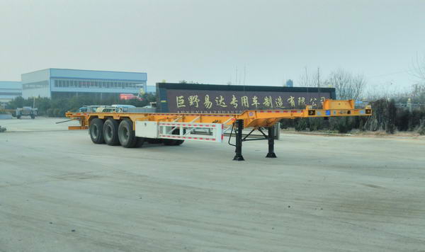 麟州牌14米35.1吨3轴集装箱运输半挂车(YDZ9409TJZD)