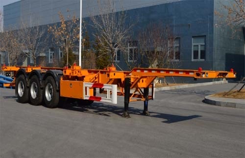 佰斯威牌12.6米34.2吨3轴集装箱运输半挂车(HD9400TJZ)