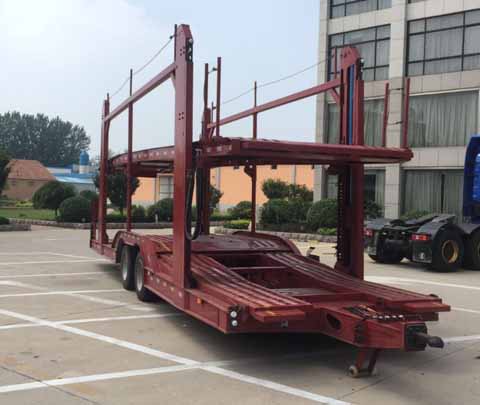 佰斯威牌11.2米11.3吨2轴中置轴车辆运输挂车(HD9171TCL)