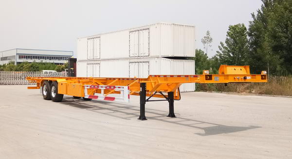麟州牌14米31.5吨2轴集装箱运输半挂车(YDZ9353TJZ)