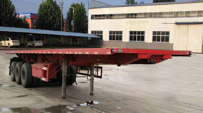 鲁玺牌11.5米33.2吨3轴平板自卸半挂车(LXP9401ZZXP)