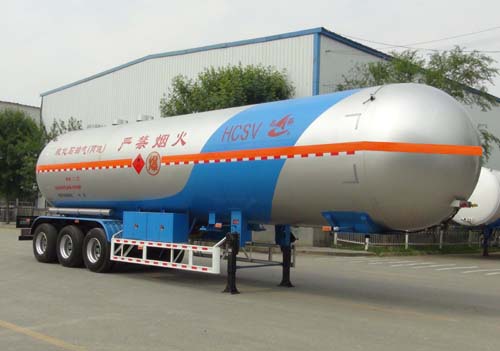 昌骅牌13.4米25.7吨3轴液化气体运输半挂车(HCH9406GYQC2)