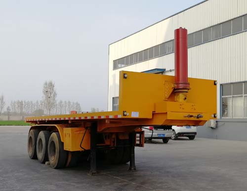 鑫凯达牌9.5米33吨3轴平板自卸半挂车(DLZ9402ZZXP)