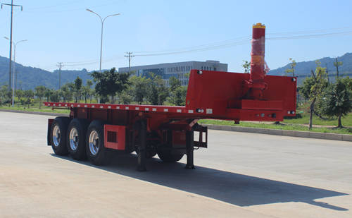 畅丰牌9米34.8吨3轴平板自卸半挂车(CFQ9400ZZXPD09)