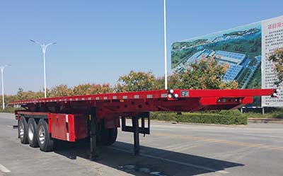 豫新牌11.5米33.5吨3轴平板自卸半挂车(XX9400ZZXP01)