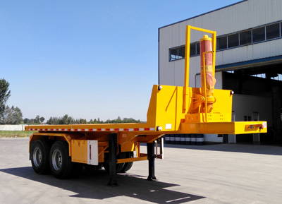 龙威事业牌8米29.2吨2轴平板自卸半挂车(AZY9350ZZXP)