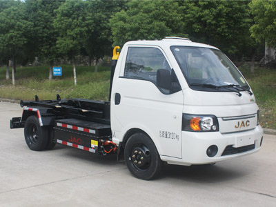 江淮牌HFC5031ZXXEV3纯电动车厢可卸式垃圾车图片
