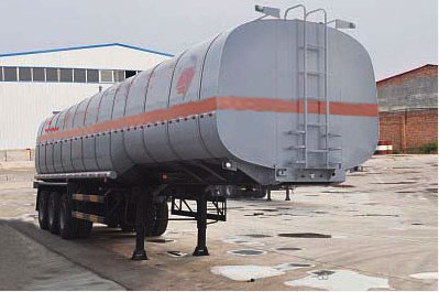 旗林牌11.5米30吨3轴易燃液体罐式运输半挂车(QLG9401GRYB)