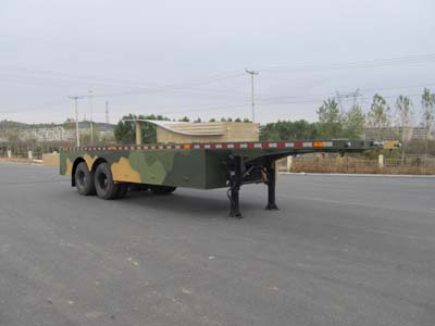 陆平机器牌10米28.3吨2轴平板运输半挂车(LPC9340TPB)