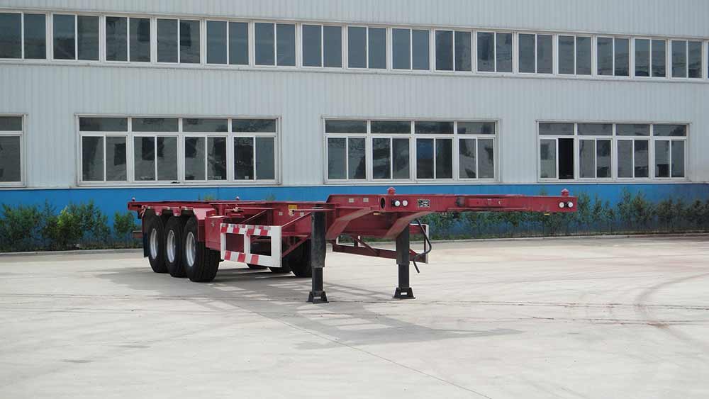 铮铮牌12.5米34.2吨3轴集装箱运输半挂车(YAJ9401TJZA)