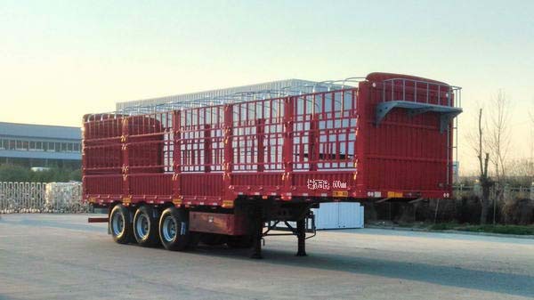 麟州牌11.5米34.5吨3轴仓栅式运输半挂车(YDZ9402CCY)