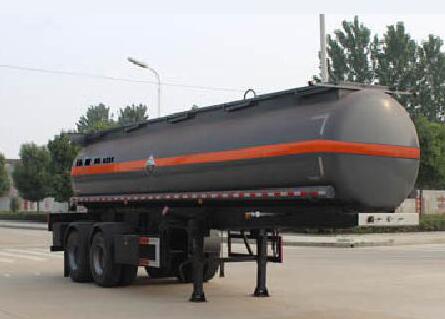 特运牌8.6米27吨2轴腐蚀性物品罐式运输半挂车(DTA9350GFW)