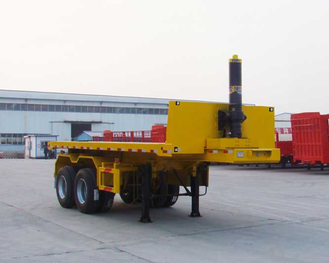 鸿运达牌8.4米29.4吨2轴平板自卸半挂车(ZZK9350ZZXP)