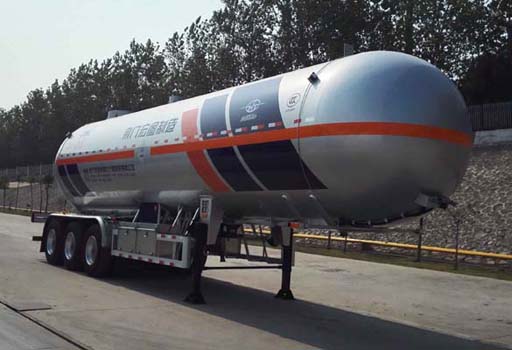 宏图牌12.6米26.3吨3轴液化气体运输半挂车(HT9407GYQ2C1)