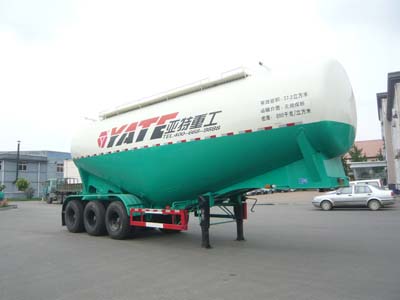 亚特重工牌9.7米32.2吨3轴中密度粉粒物料运输半挂车(TZ9407GFLA)