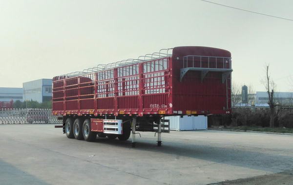 麟州牌13米33.7吨3轴仓栅式运输半挂车(YDZ9408CCY)