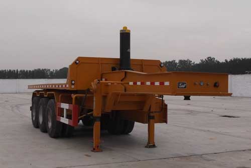 凯迪捷牌9.5米32.4吨3轴平板自卸半挂车(KDJ9400ZZXP)