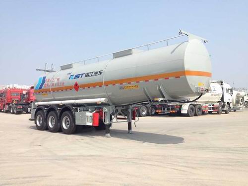 瑞江牌10.4米32.4吨3轴易燃液体罐式运输半挂车(WL9409GRYE)