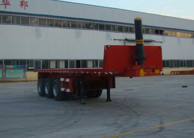 华郓达牌10.5米32.2吨3轴平板自卸半挂车(FL9402ZZXP)
