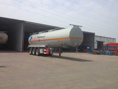 瑞江牌11.4米31.6吨3轴易燃液体罐式运输半挂车(WL9408GRYB)