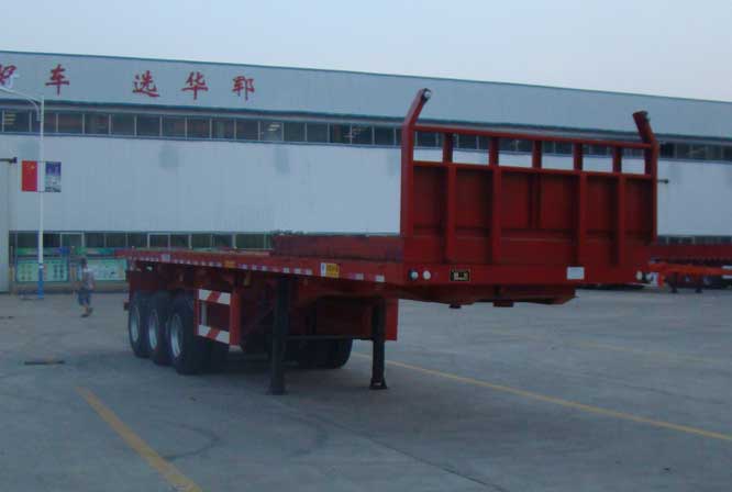 华郓达牌11.5米31.8吨3轴平板自卸半挂车(FL9403ZZXP)