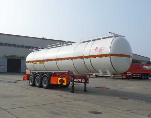 江淮扬天牌12.1米30.2吨3轴易燃液体罐式运输半挂车(CXQ9400GRYM)