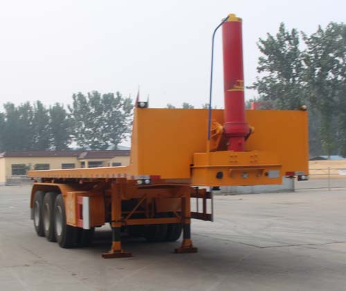 广通达牌9.3米32.2吨3轴平板自卸半挂车(JKQ9405ZZXP)