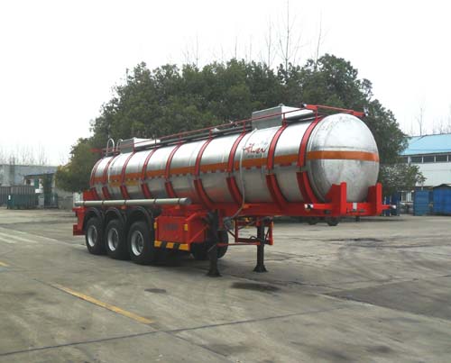 江淮扬天牌10米30.2吨3轴腐蚀性物品罐式运输半挂车(CXQ9380GFW)