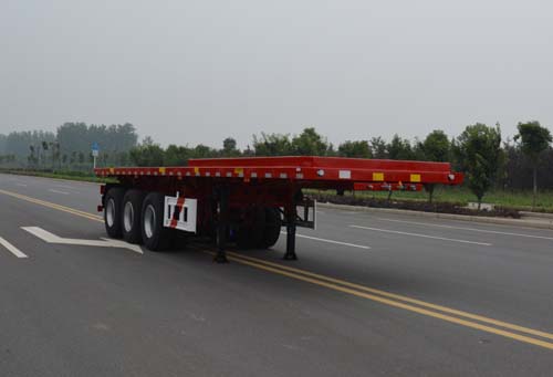 天骏德锦牌10米33.4吨3轴平板自卸半挂车(TJV9400ZZXPG)