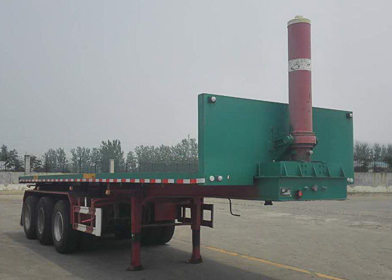 霸申特牌9米32.7吨3轴平板自卸半挂车(BST9400ZZXP)