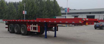佳郓牌11.5米33.4吨3轴平板自卸半挂车(LFY9402ZZXP)