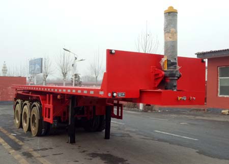 永康牌9米32.4吨3轴平板自卸半挂车(CXY9380ZZXP)