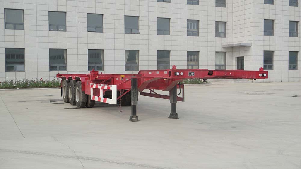 铮铮牌12.6米33.6吨3轴集装箱运输半挂车(YAJ9401TJZ)