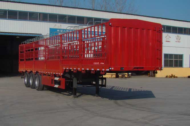 鸿运达牌13米33.8吨3轴仓栅式运输半挂车(ZZK9403CCY)