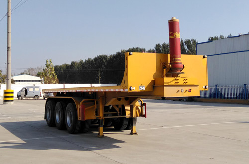 鸿宇达牌8.5米32.9吨3轴平板自卸半挂车(WMH9402ZZXP)