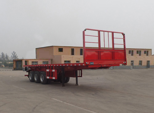 广恩牌11.5米33.4吨3轴平板自卸半挂车(YYX9401ZZXPC)