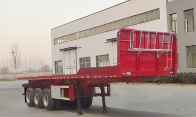 林晟实业牌11.5米33.6吨3轴平板自卸半挂车(XCD9401ZZXPC)
