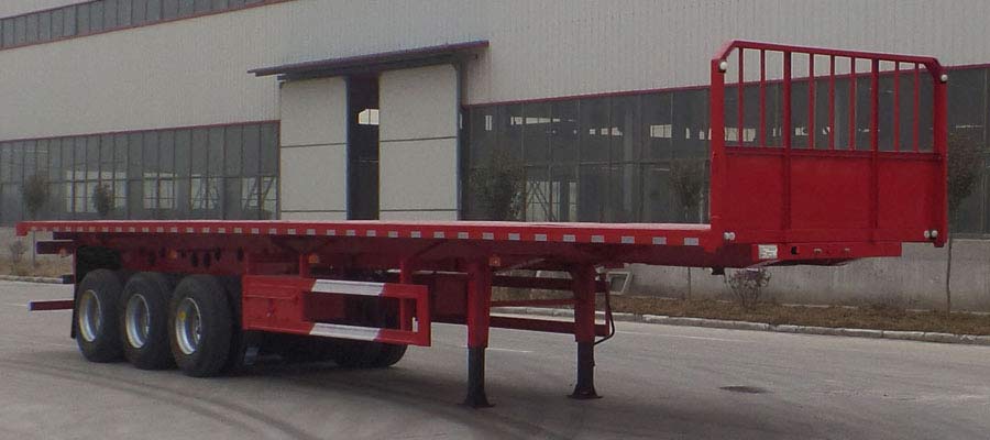 林晟实业牌13米32.2吨3轴平板自卸半挂车(XCD9400ZZXPC)