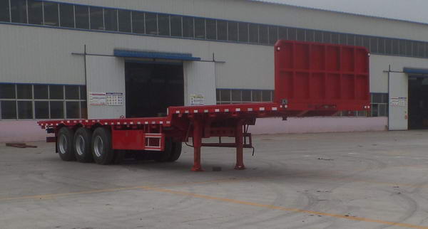 盛郓牌13米34吨3轴平板运输半挂车(SRD9400TPBE)